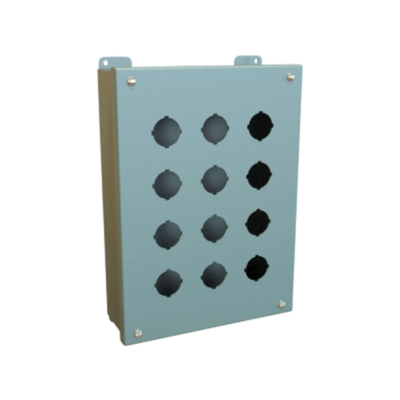 Hinged Push Button Enclosure